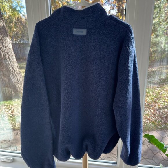 Parke Chenille Boat Fleece Navy Pullover Sweatshirt L/XL - Picture 3 of 3